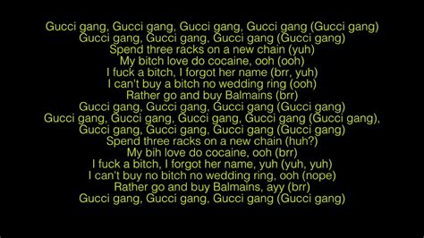 kids singing gucci gang|gucci gang lyrics copy paste.